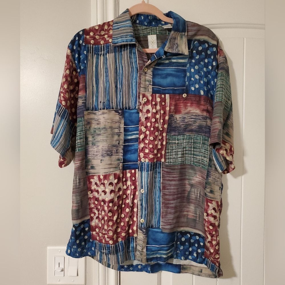 Men's Bumka Bibas Hawaiian Shirt Size S